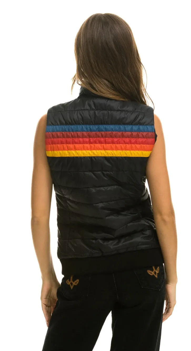 Aviator Nation 5 stripe Womens Vest Black