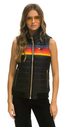 Aviator Nation 5 stripe Womens Vest Black