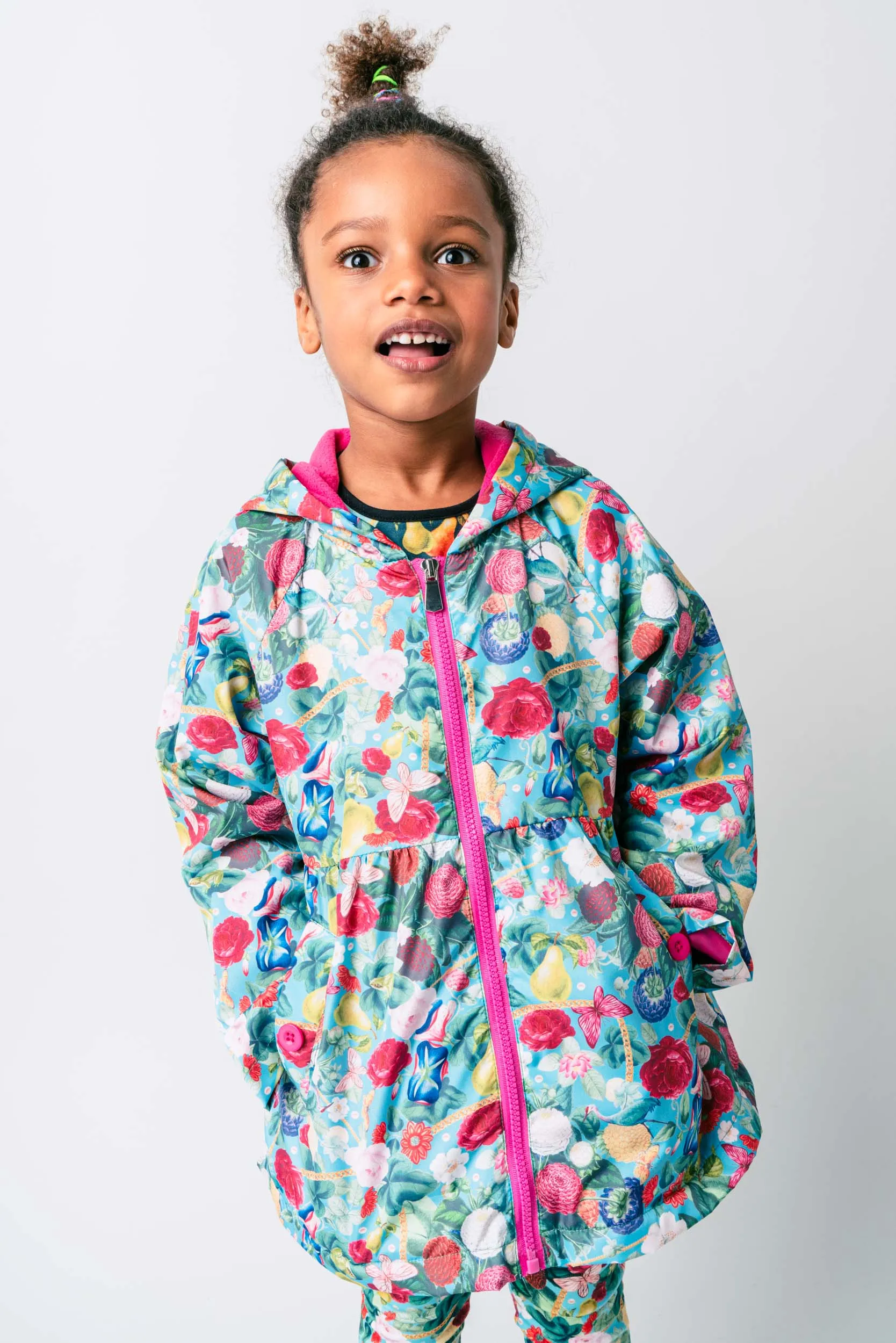 AW21 Rosalita Girls Weiser Flower Print Raincoat