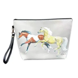 AWST Int'l Lila Paint Palomino Accessory Bag with Wristlet