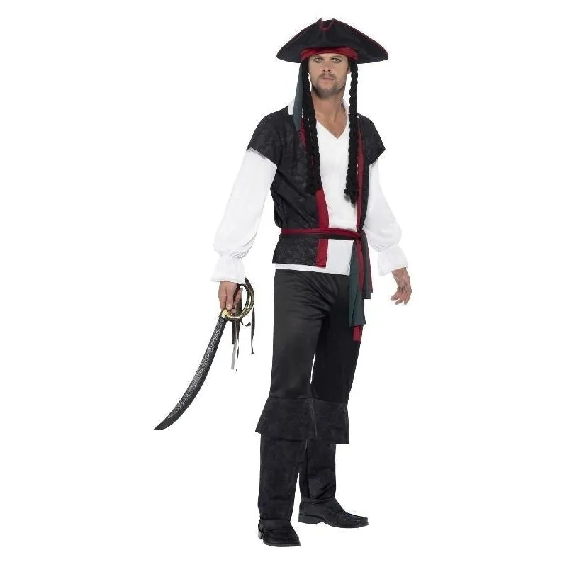 Aye Pirate Captain Costume Adult Black