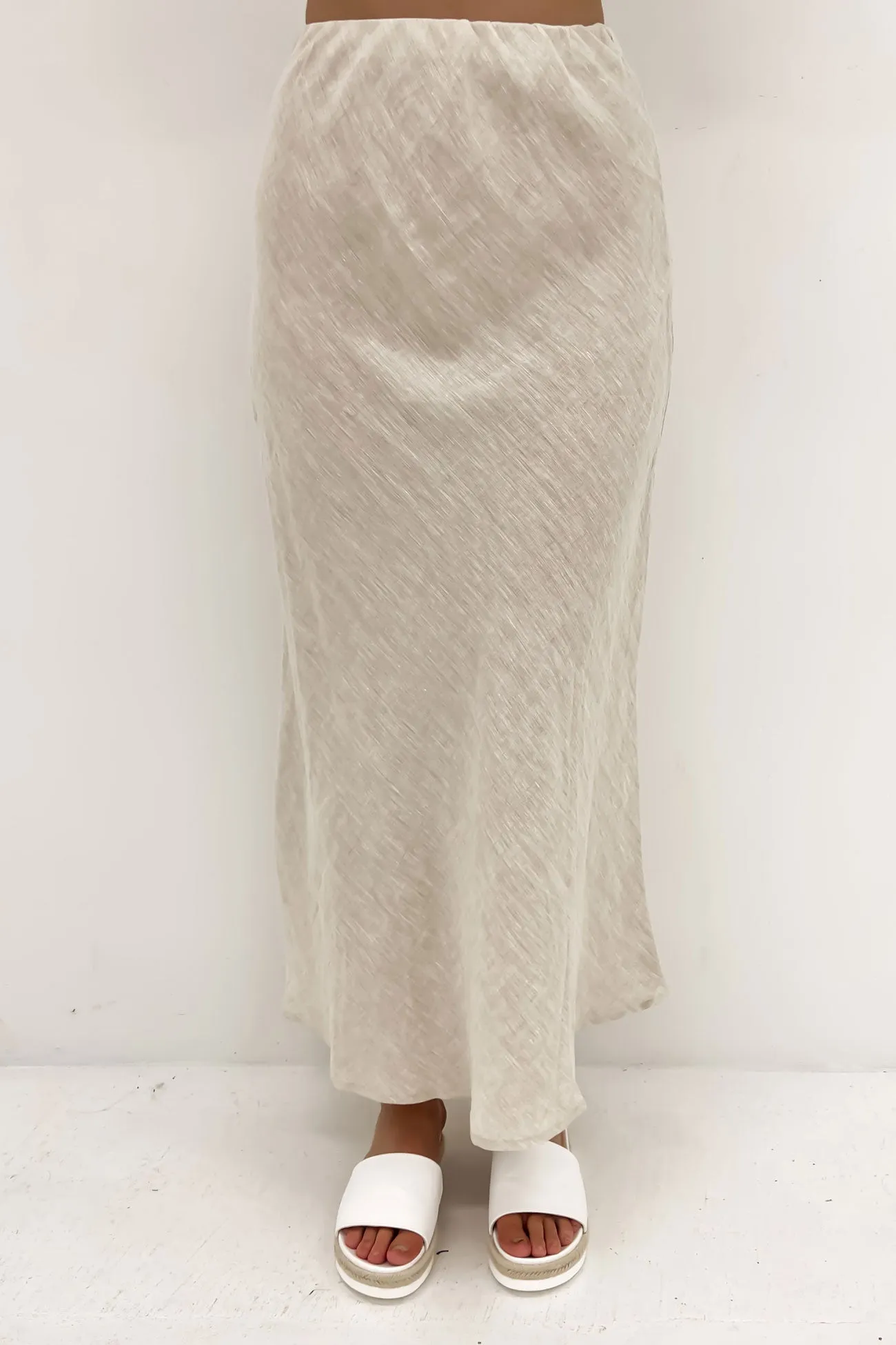 Azariah Midi Skirt Oatmeal