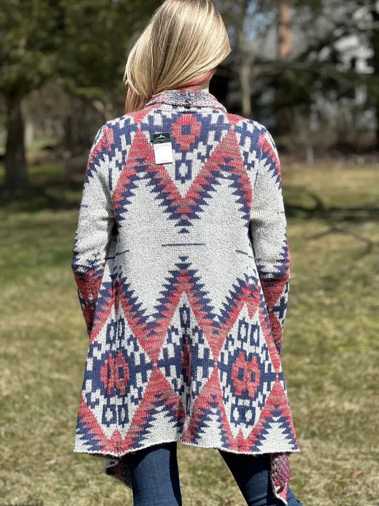 Aztec pattern Woolen Cardigans Style#-L-24670