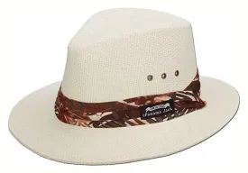 B “Panama Jack PIPEFISH" Tropical Band Natural Toyo Straw Safari Hat, Style#PJ173