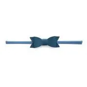 Baby Bling Leather Bow Tie Skinny Headband (20  Colors)