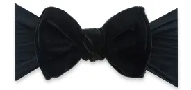 Baby Bling Velvet Knot Headband - Black