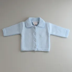 Baby Boys Cardigan With Collar - Blue