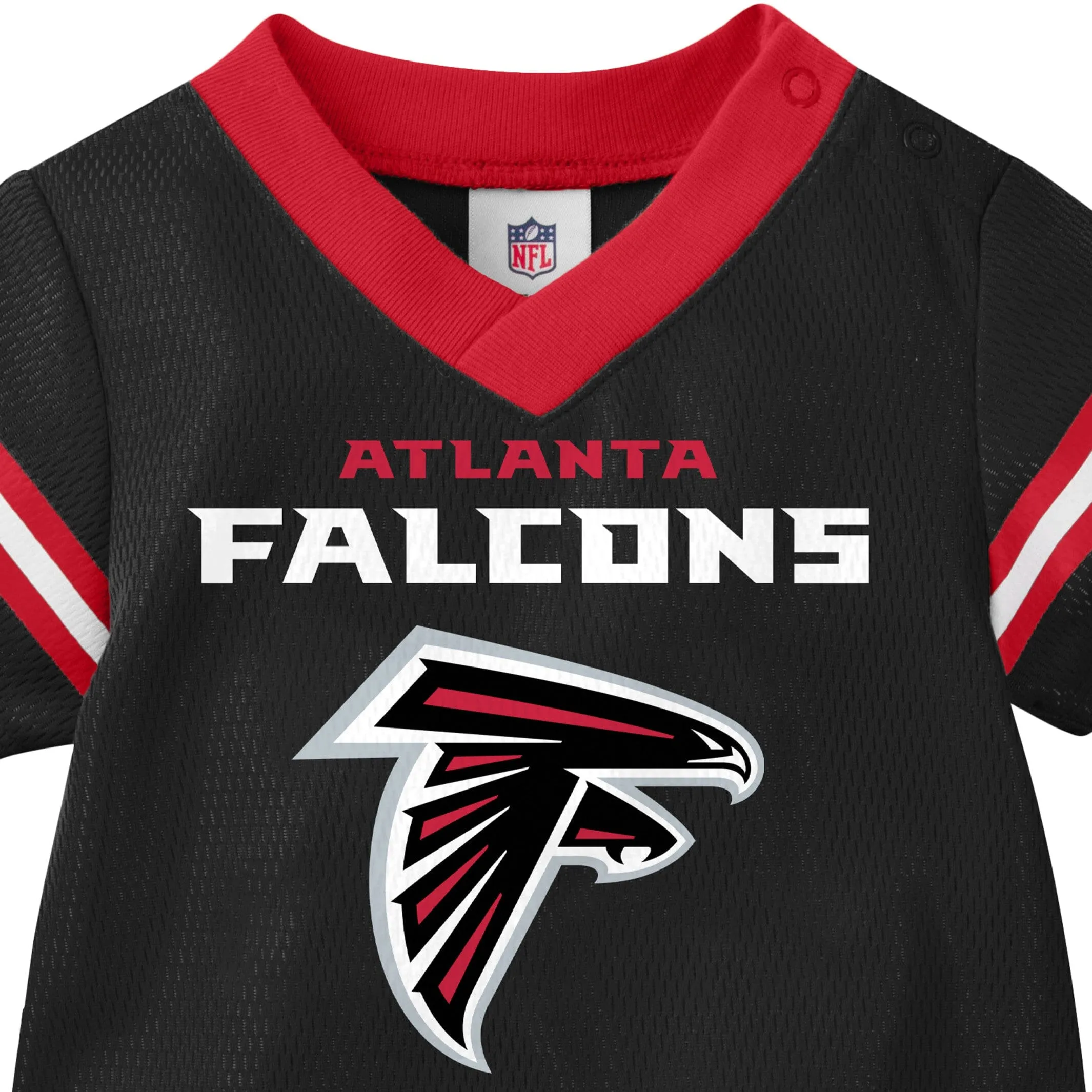 Baby Boys Falcons Short Sleeve Jersey Bodysuit