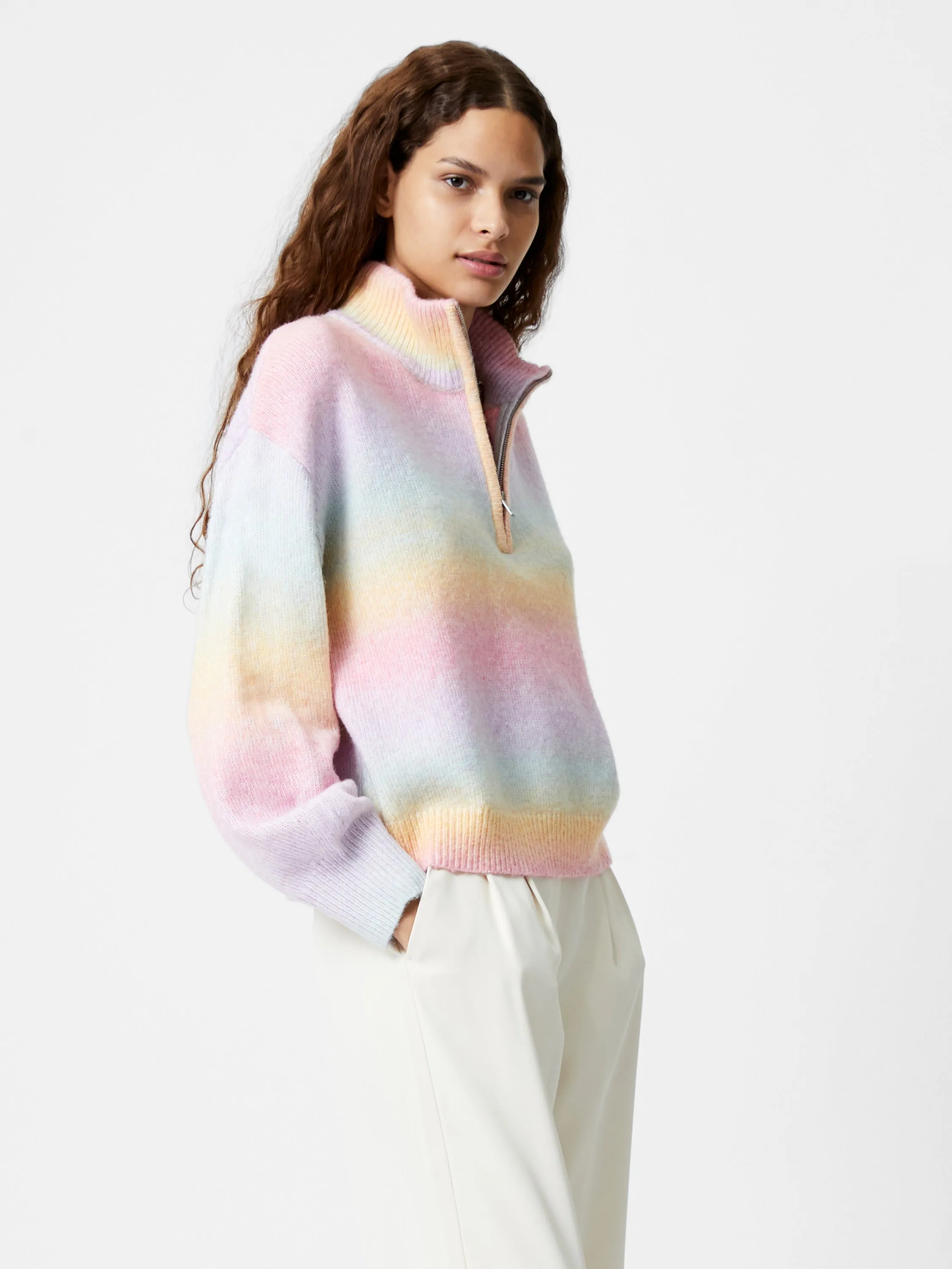 Babysoft Space Dye Half Zip Jumper