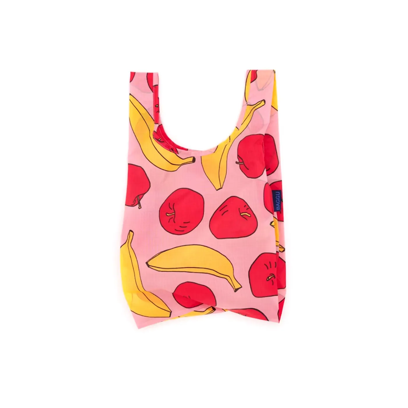 Baggu Baby Grocery Bag / Light Pink Apples & Bananas