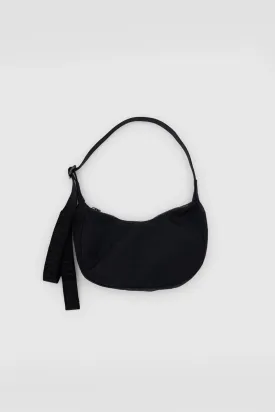 BAGGU Small Nylon Crescent Bag Black