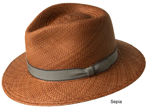 Bailey Brooks Panama Straw Fedora Hat