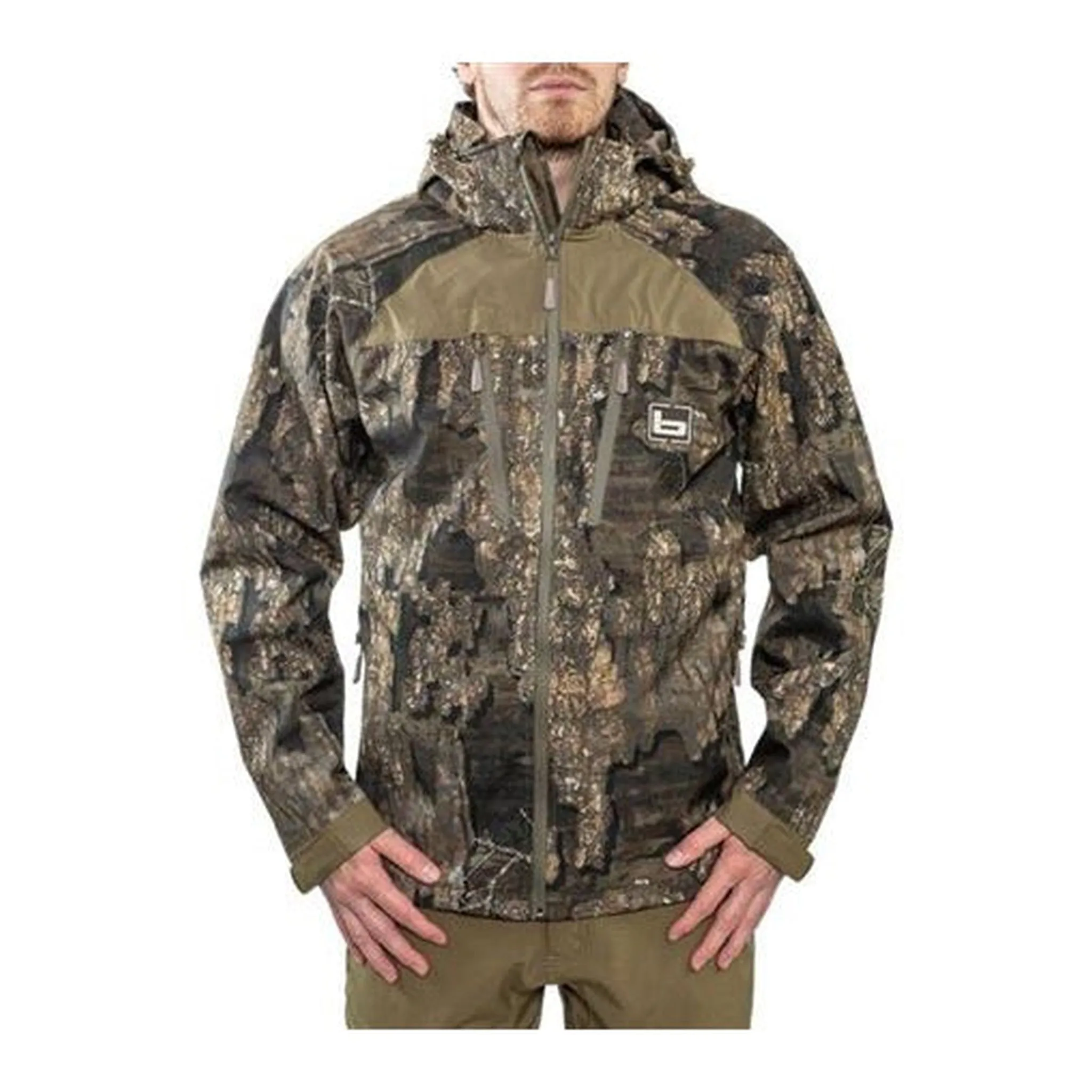 Banded Feather Stretch Shell Jacket