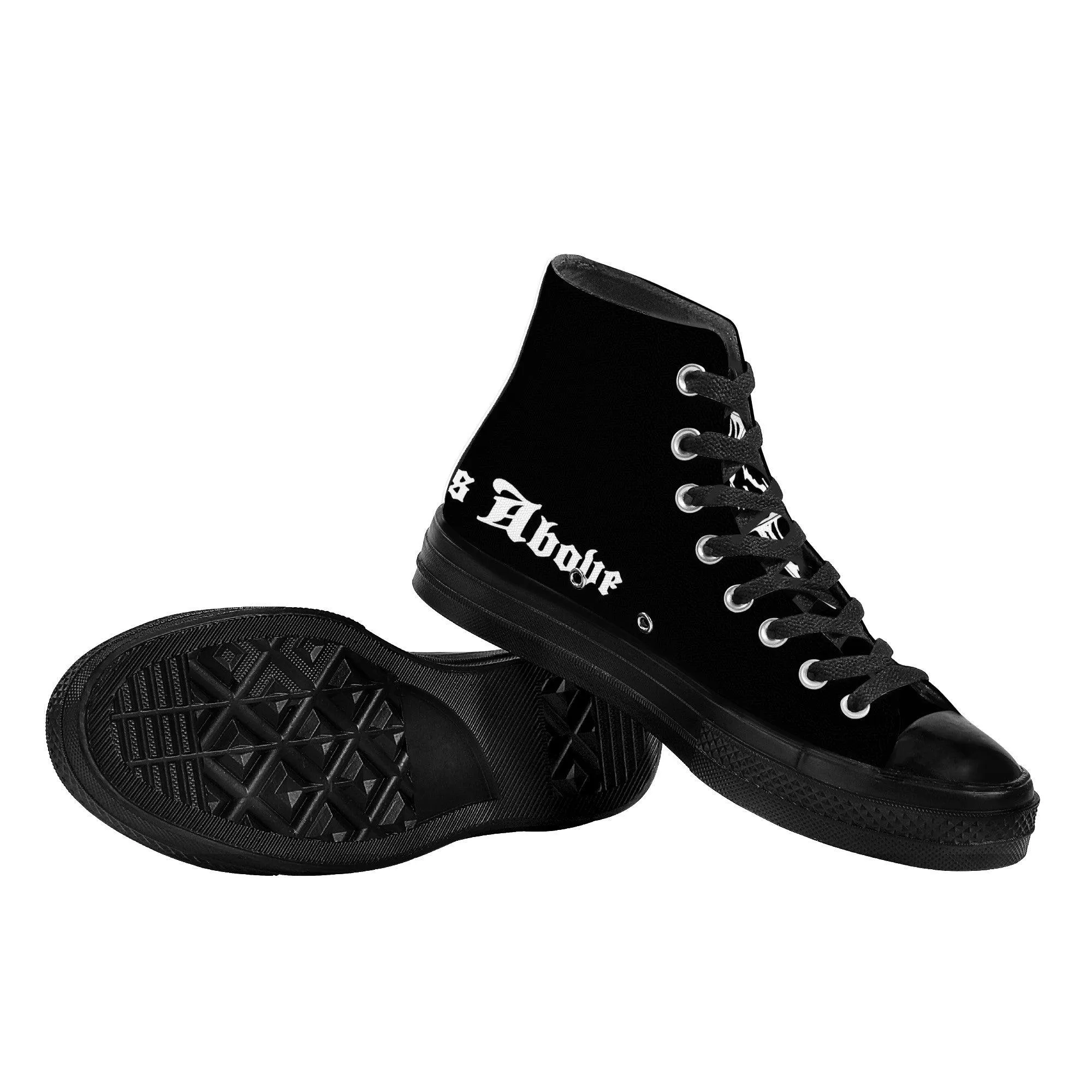 BAPHOMET High Top Canvas Shoes - Black