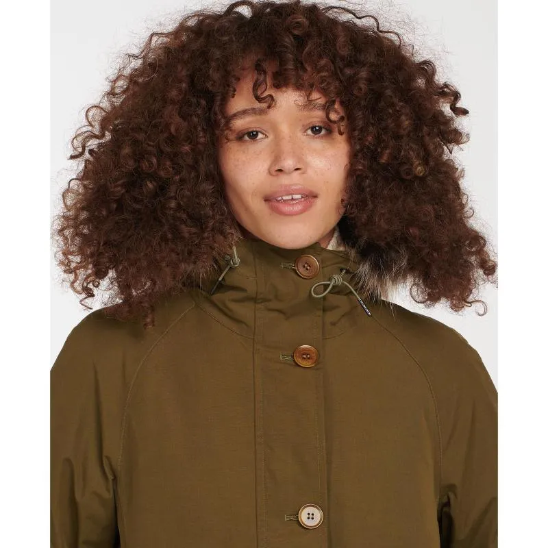 Barbour Foxton Ladies Waterproof Jacket - Nori Green/Dusky Green