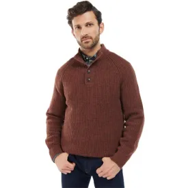 Barbour Horseford Half Button Jumper - Cinnamon