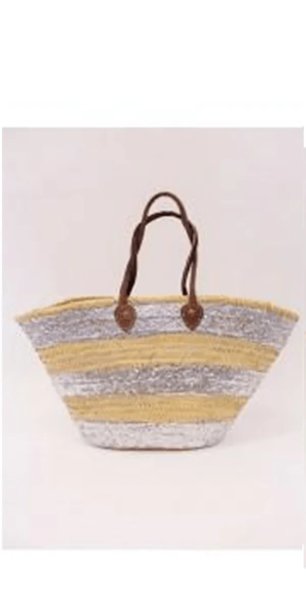 Bardot Straw Beach Basket