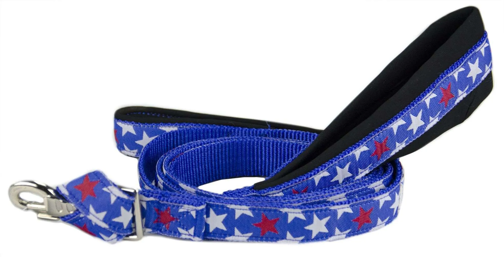 BARGAIN BIN Padded Double Handle Overlay Dog Leash Warranted Snap 1" X 6' Fun Designs