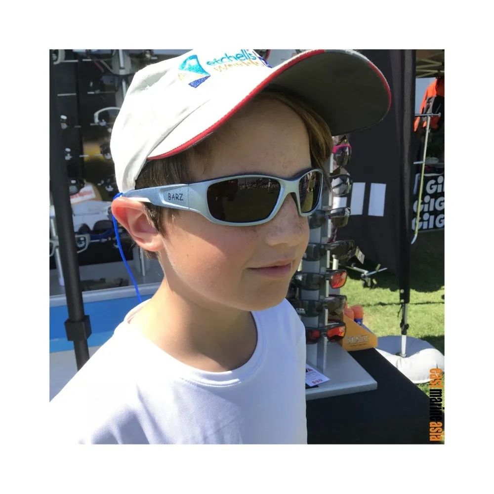 Barz Optics The Grom Floating Polarised Kids Sunglasses - Pink with Neoprene Case & Retainer