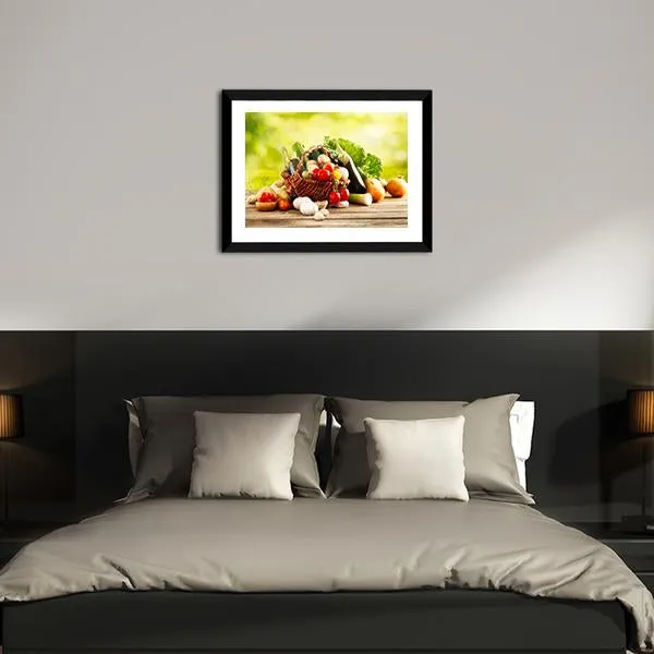 Basket Of Vegetables Canvas Wall Art