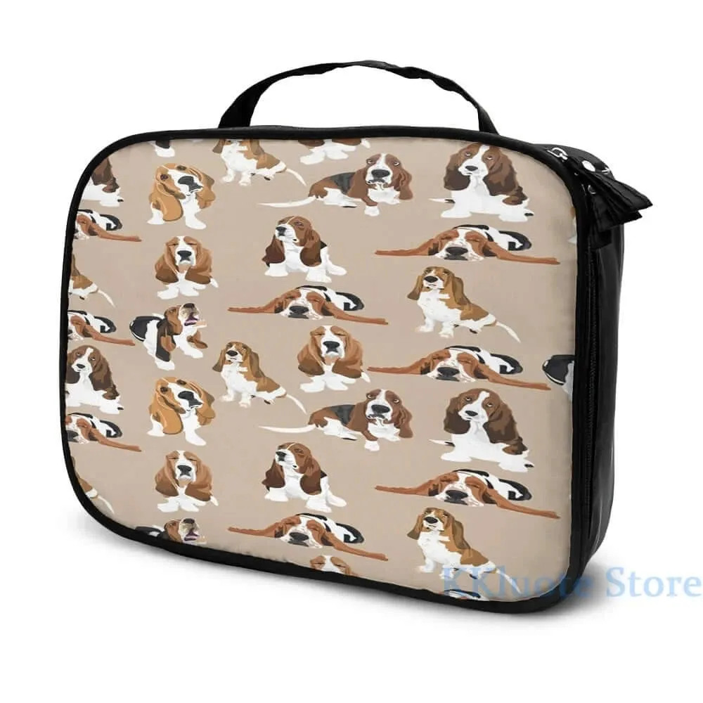 Basset Hound USB Charge Backpack, Laptop Bag, Drawstring Bag