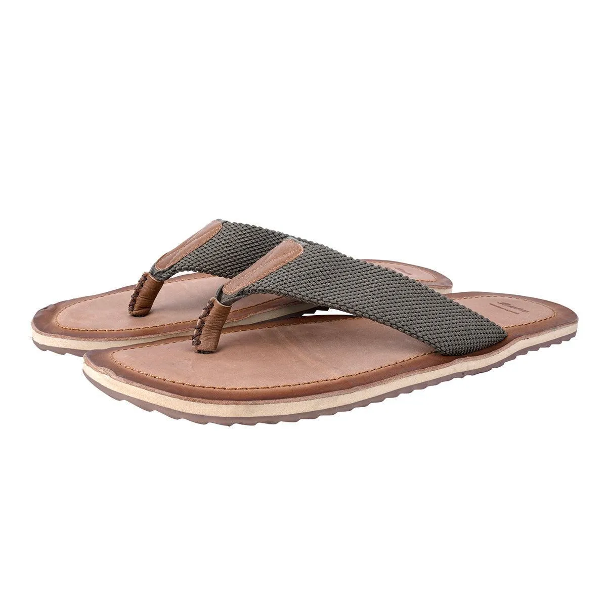 Bata Flipflops Casual Sandals Fabric Brown Colour For Men