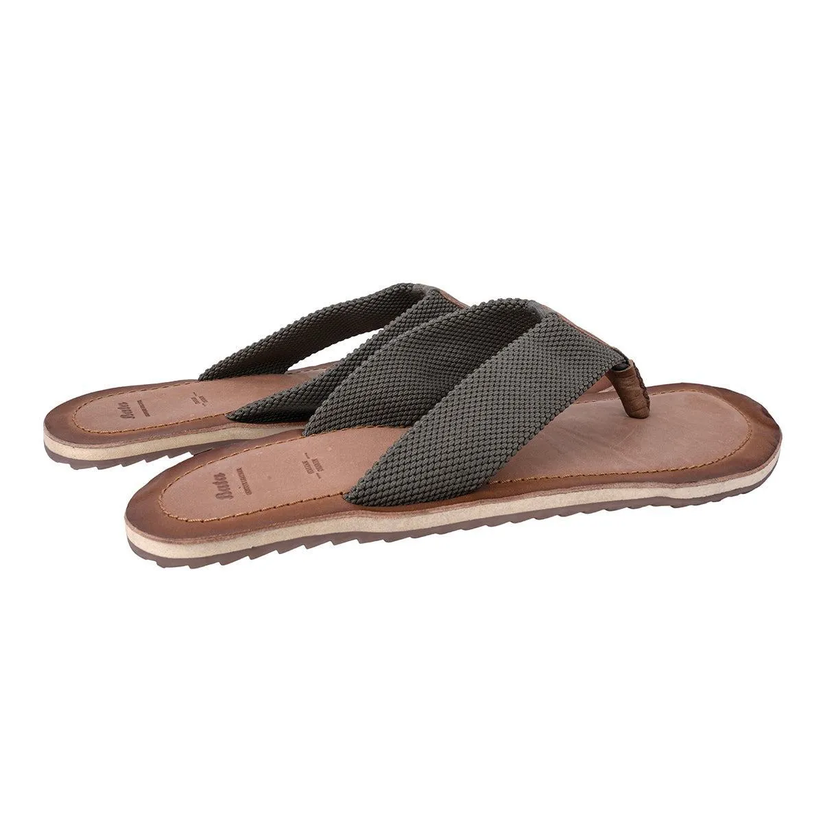 Bata Flipflops Casual Sandals Fabric Brown Colour For Men