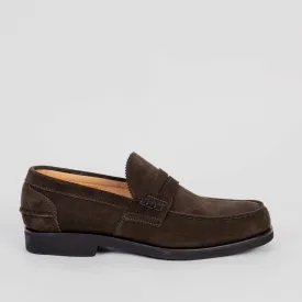 BATURO CALZATURE LOAFERS 750 SUEDE MUSCHIO GREEN