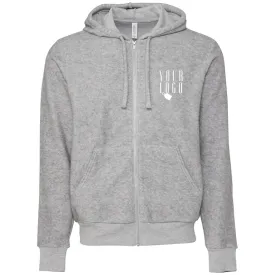 BC Unisex Sueded Fleece Zip Hoodie