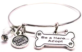 Be A Hero... Adopt Expandable Bangle Bracelet