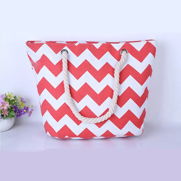 beach bag zigzag