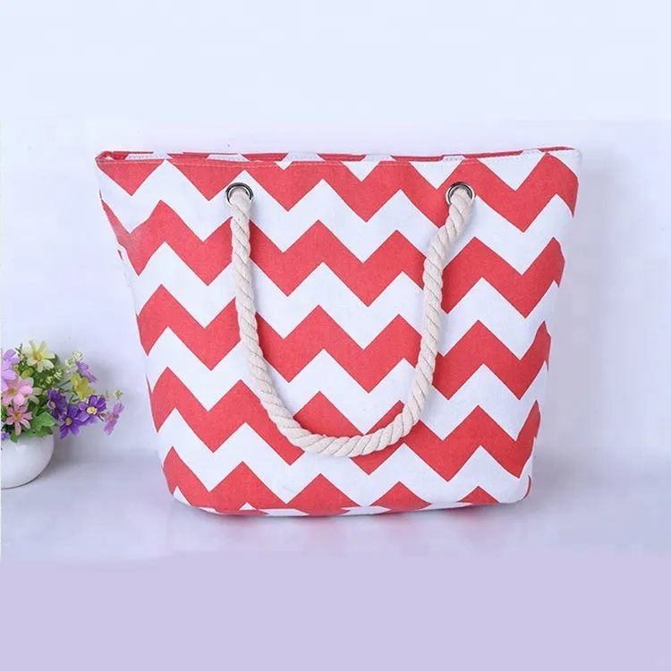 beach bag zigzag