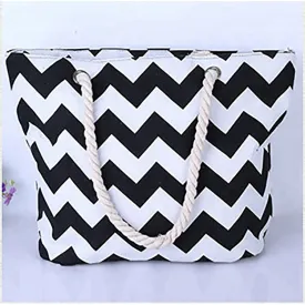 beach bag zigzag