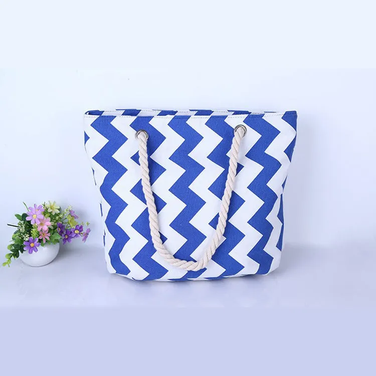 beach bag zigzag