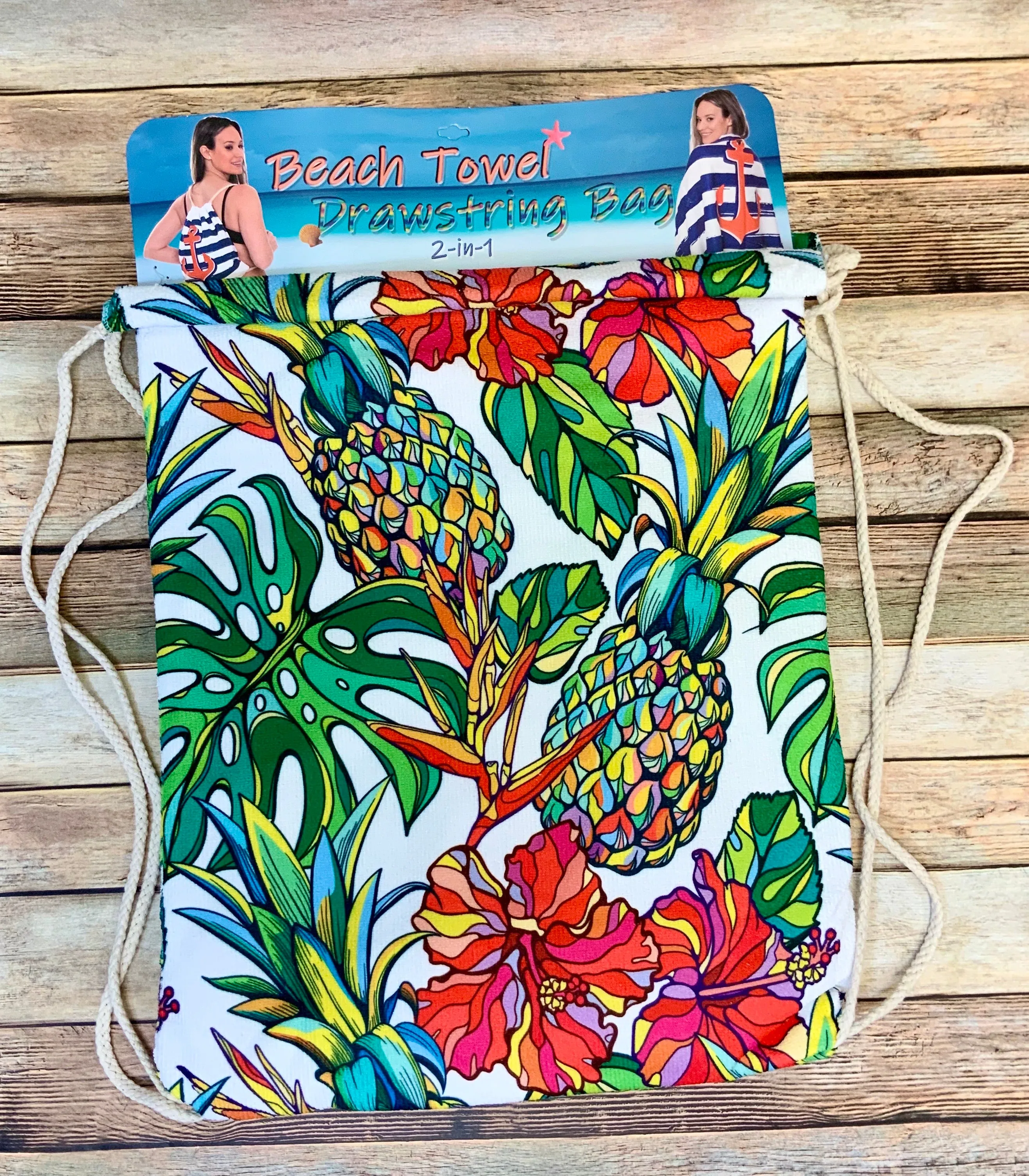 Beach Towel Drawstring Bag Collection