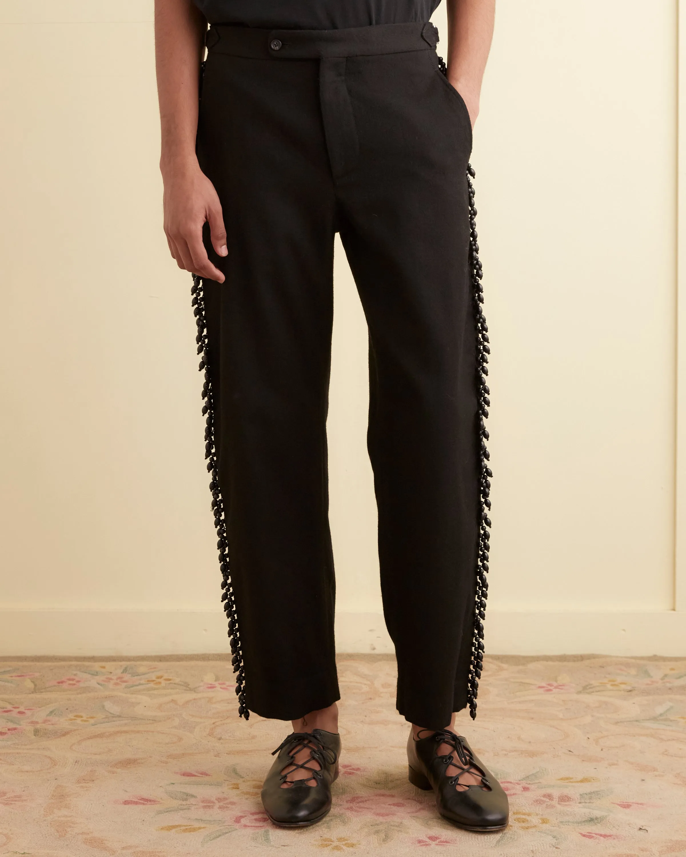 Beaded Fringe Trousers