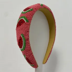 Beaded Hairband - Watermelon