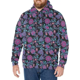 Beaded Nouveau Coal Men's Long Sleeve Fleece Hoodie