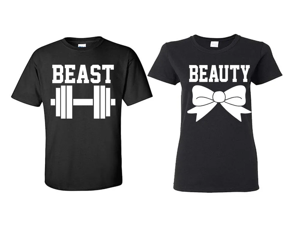 Beast Beauty Couple Matchig T Shirts