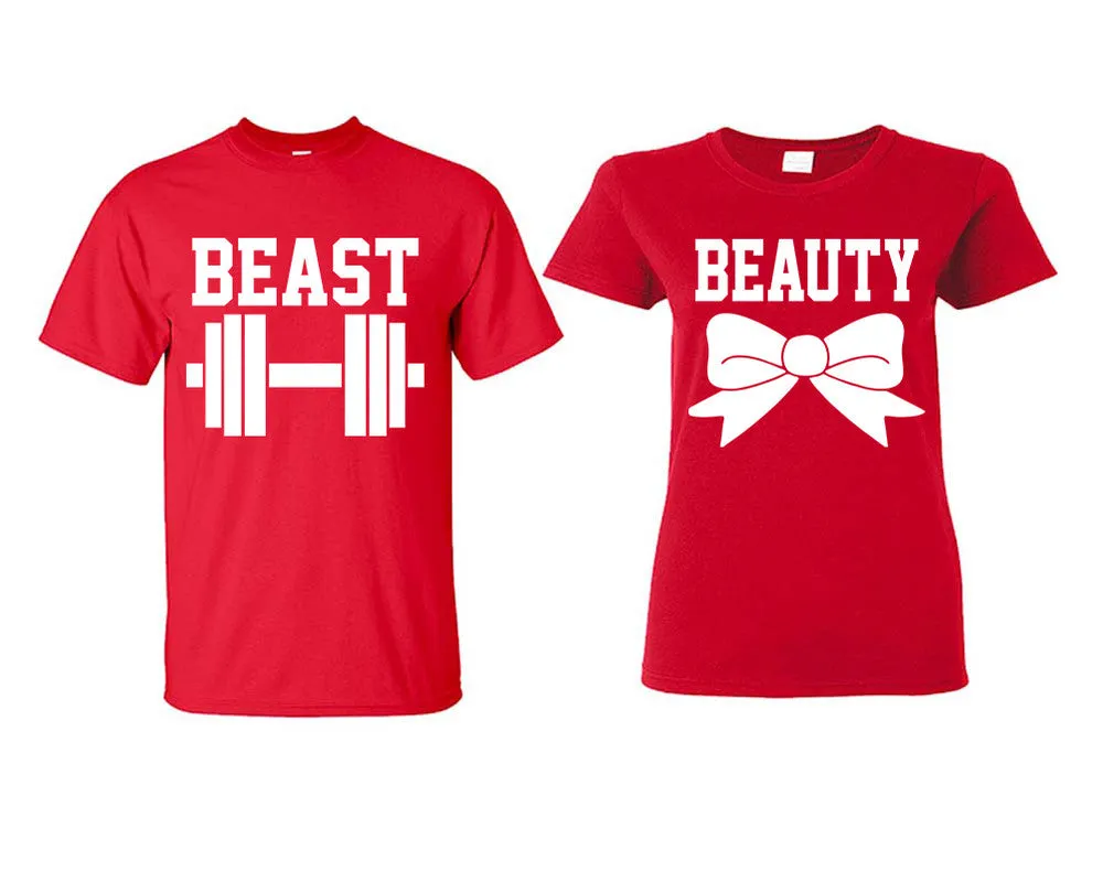 Beast Beauty Couple Matchig T Shirts