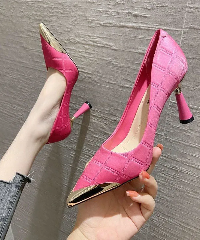 Beautiful Pink High Heels Pointed Toe Stiletto High Heels LC0188