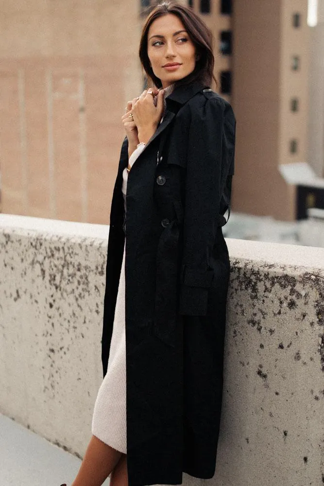 Bedford Trench Coat in Black