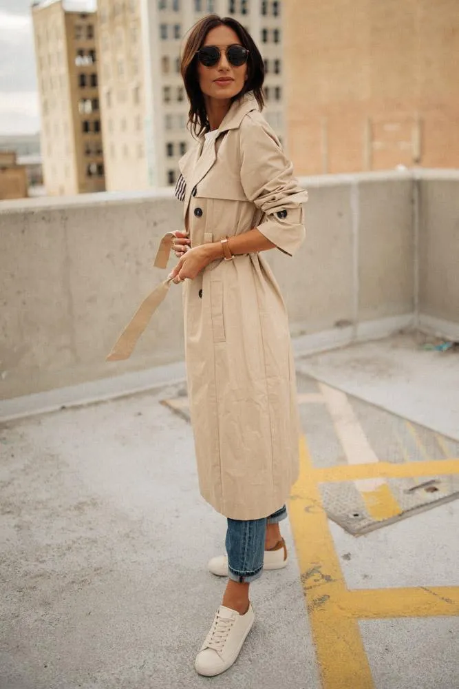 Bedford Trench Coat in Tan