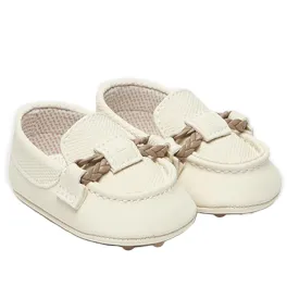 Beige Moccasins Shoes For Boys