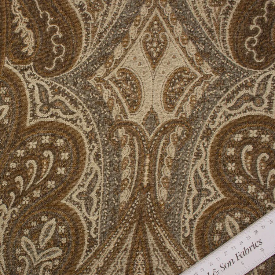 Beige Toned Chenille Brocade