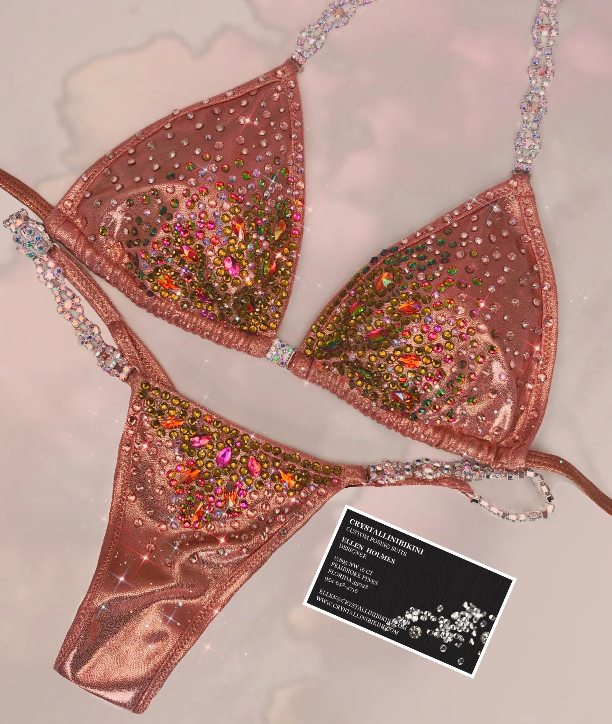 Bejeweled competition bikini