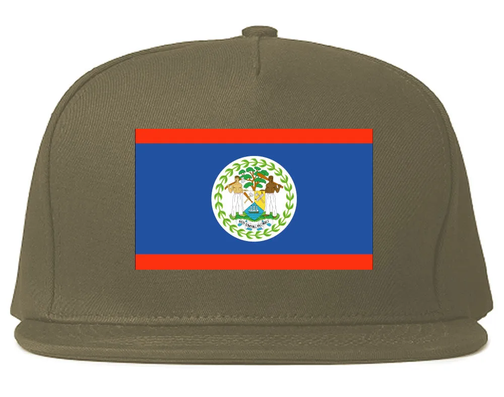 Belize Flag Country Printed Snapback Hat Cap