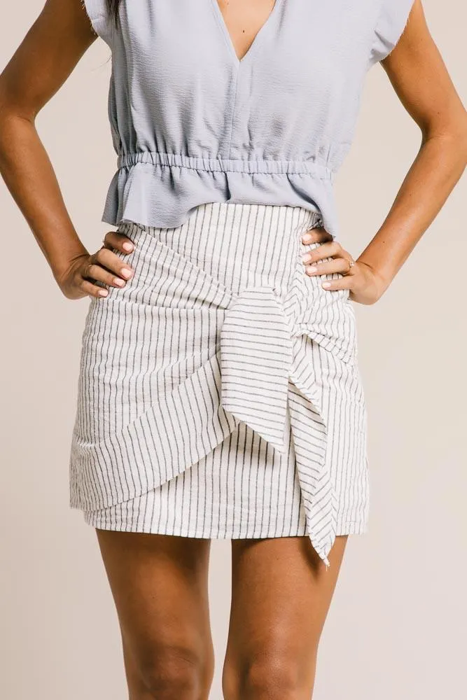 Belle Striped Mini Skirt