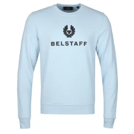 Belstaff Signature Crewneck Sweat Top in Sky Blue