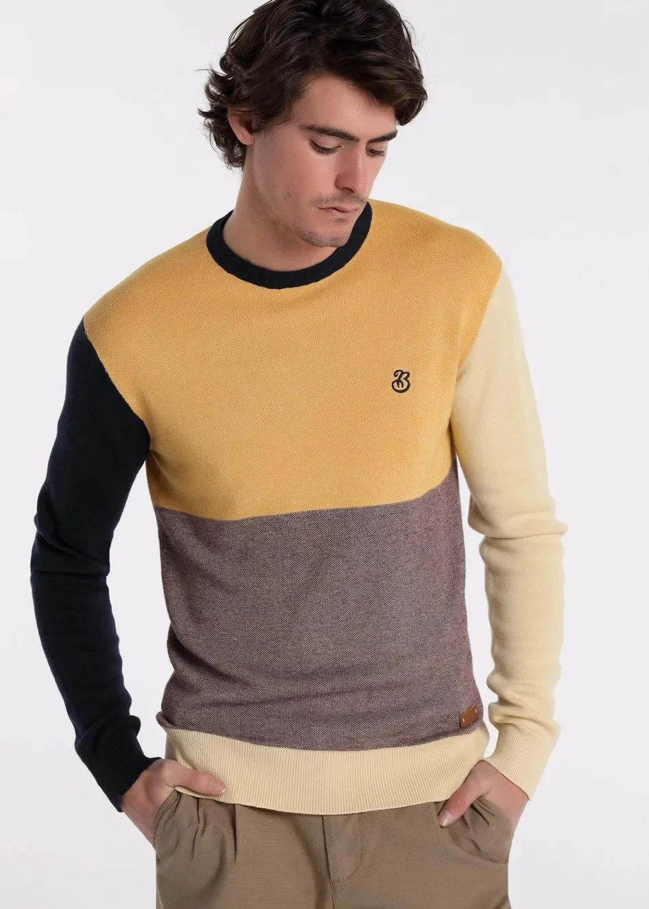 Bendorff lightweight color block sweater